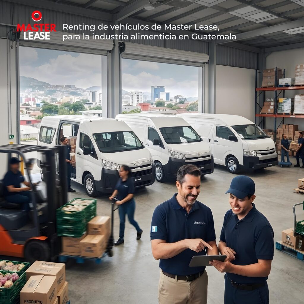 Flota de vehículos Master Lease en renting para la industria alimenticia en Guatemala