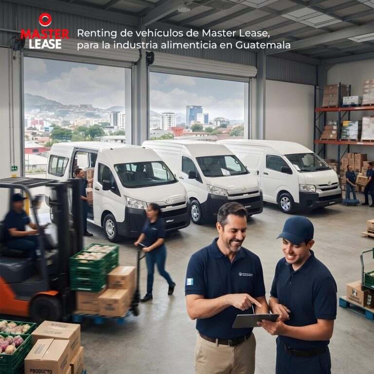 Flota de vehículos Master Lease en renting para la industria alimenticia en Guatemala